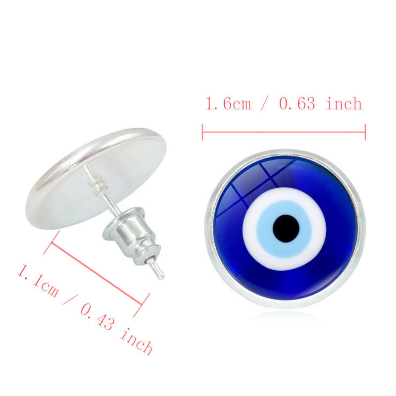 Wholesale Devil Eye Metal Earrings